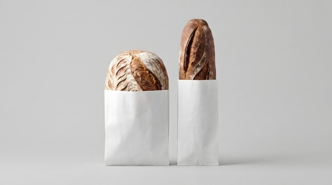 Dark Artisan Bread Bag Mockup