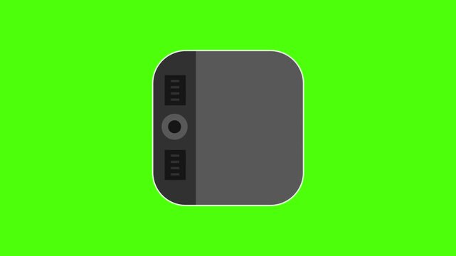 Graphic Digital Drawing Tablet Device Green Screen Animation
