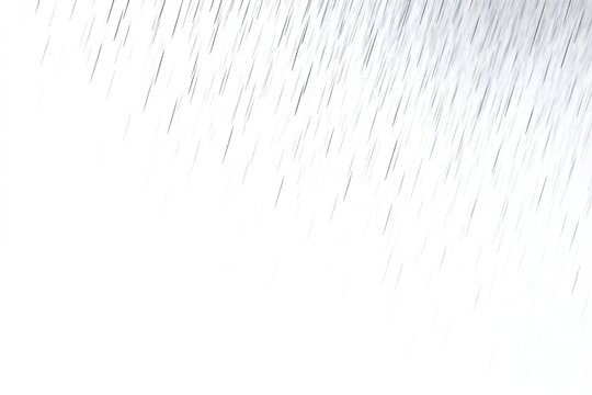 Raindrops falling against white background