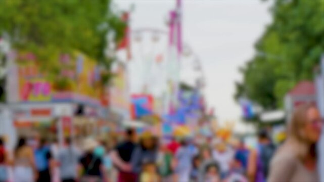 Colourful and busy carnival background