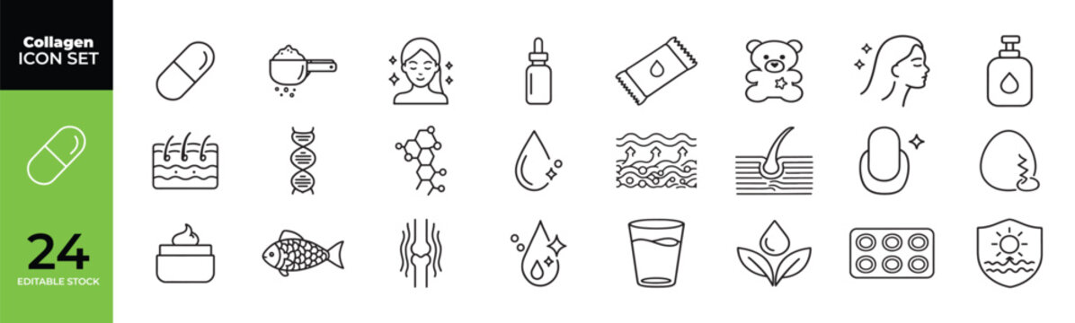 Hand drawn doodle set of twenty-four various biology and laboratory icons white background and color black laboratory research chemistry microscope white background and color black