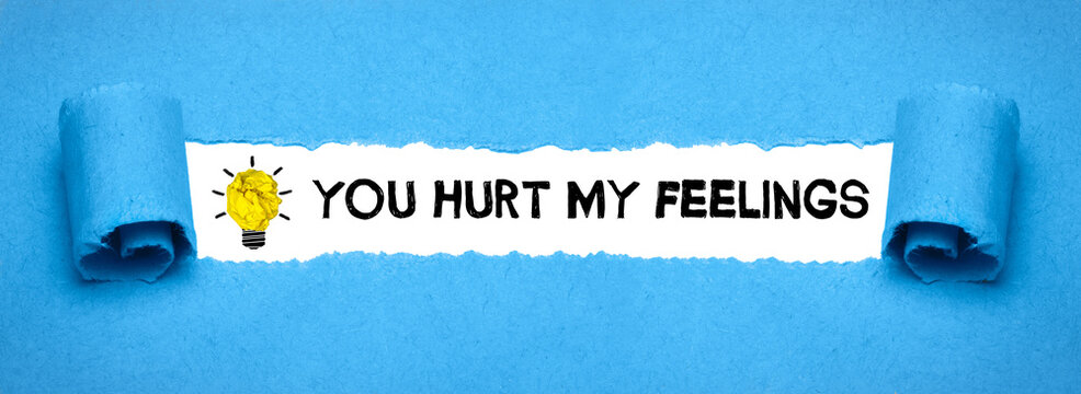 You Hurt My Feelings