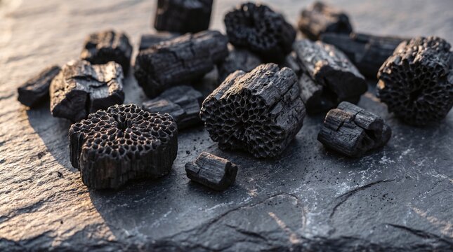Natural Biochar Carbon Pieces for Carbon Sequestration Sustainable Agriculture and Soil Improvement