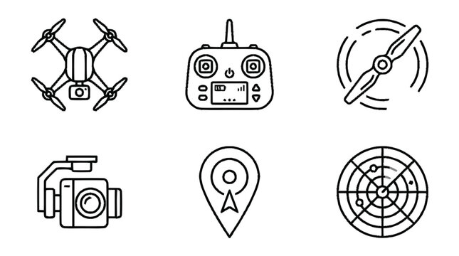 Drone aerial photography equipment includes controller camera map and propeller