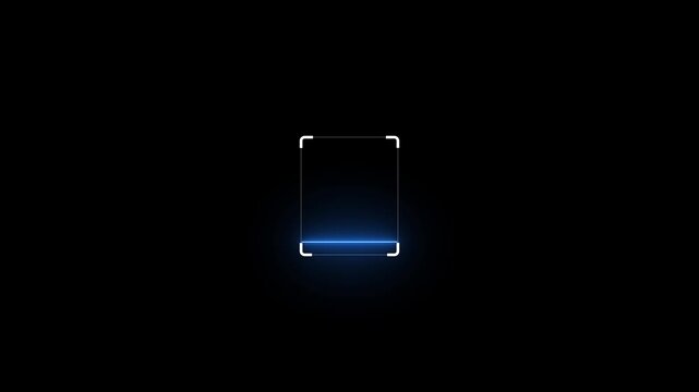 line scanner icon animation. Scanner symbol shine icon animation on 4k quality animation video.