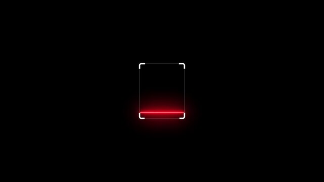 line scanner icon animation. Scanner symbol shine icon animation on 4k quality animation video.