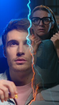 Premium Overlays Lightning 2 VERTICAL &ndash; Realistic Lightning Effects, Electric Storm Overlays and High Voltage Energy Visuals for Cinematic Video Editing