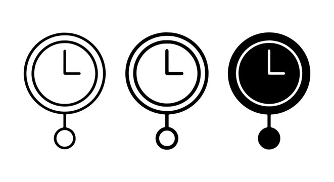 Chocolate fountain icon set, 3 vector line and silhouette elements, sweet dessert buffet symbols
