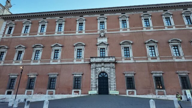 Grand entrance of the Lateran Palace in Rome