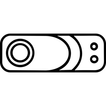 PDF document file format outline icon.
