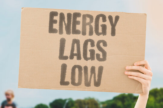 "Energy lags low" Vitality dips during certain cycle phases. DIPS, DURING, PHASES, ENERGY, LAGS.