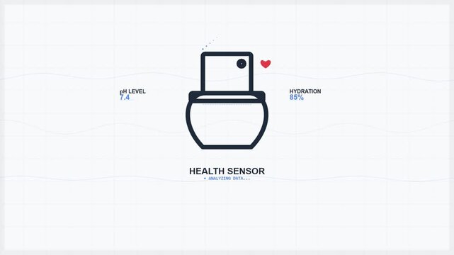 Smart Toilet Health Sensor Analyzing Data