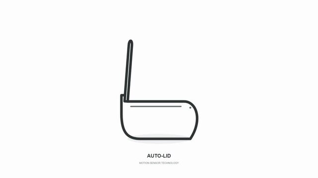 Motion Activated Toilet Lid Opens Automatically