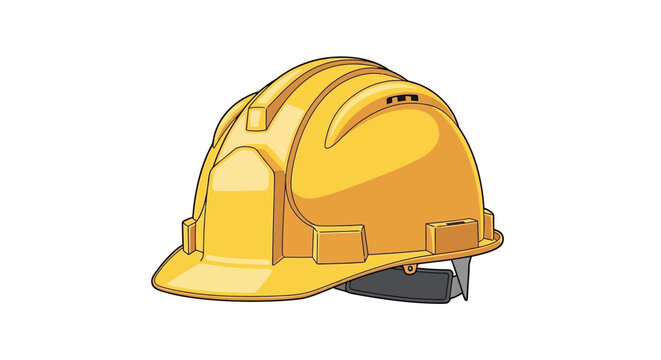 Yellow Hard Hat Safety Construction Helmet.