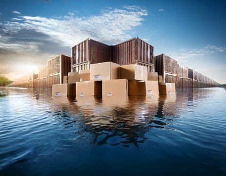 flooded warehouse cardboard boxes storage damage water