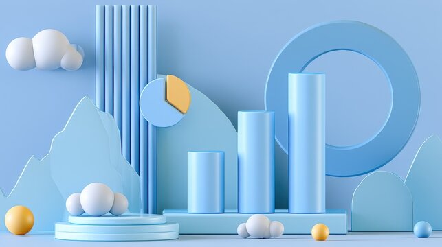 Sales metrics commercial success analytics platform concept focus on customer growth competitive advantage copy space whimsical Multilayer innovation hub backdrop.