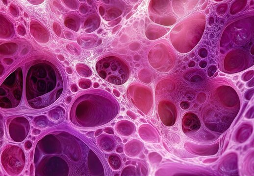 Pink and purple abstract bubbly texture

