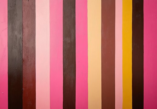 Vertical stripes in shades of pink brown beige yellow
