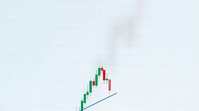 Financial Market Trend Graph Showing Positive Growth Analysis