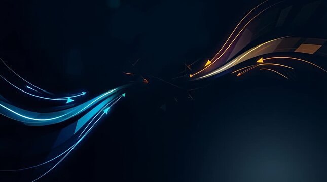 Vibrant Abstract Holographic Design Dynamic Motion Flowing Energy