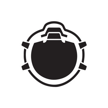 Face mask icon protection breathing equipment symbol health safety vector illustration flat design.