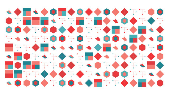 Abstract Geometric Shapes Background Design