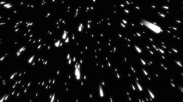 Traveling through among beautiful star glow fields flying in galaxy space star burst light,  scientific star dust fields in outer space, astronomy,  black screen background smooth 4K