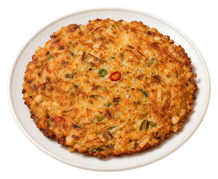 Bindaetteok Mung Bean Pancake Isolated on Transparent Background