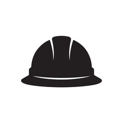 Fototapeta premium Safety hard hat vector illustration for construction work and industrial worker protection icon set.