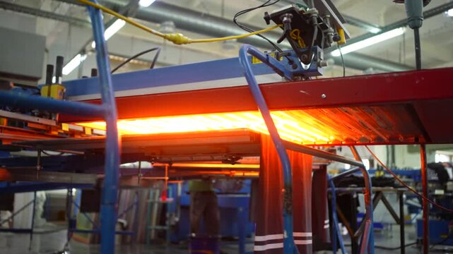 Automated Textile Printing Press Machine