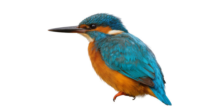 Common Kingfisher bird with vibrant blue and orange plumage