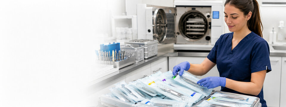 Dental assistant tracking instrument sterilization for modern