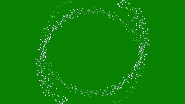 Celestial glitter ball particle ribbon with sparkling fairy dust, radiant white shimmer, glowing cosmic starlight, elegant magic trail, dreamy bokeh transition overlay on green screen background in 4k