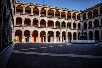 Naklejka premium Main Courtyard of the National Palace in Mexico City