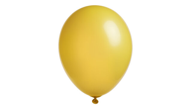 Yellow balloon with knot
