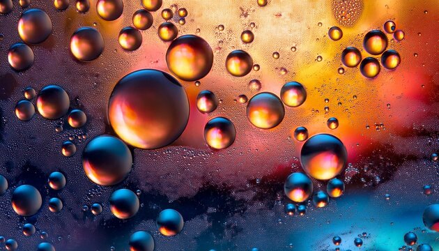 water bubbles abstract colorful background water drops macro as natural beauty wallpaper
