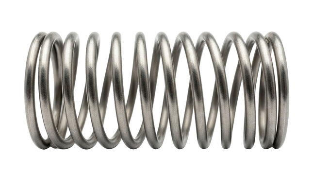 Metal spring, steel coil, industrial component, mechanical part