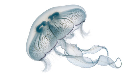 Translucent jellyfish with intricate patterns and flowing tentacles © Ari