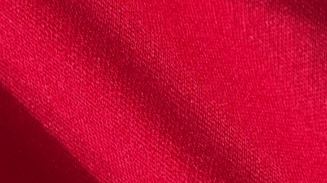 Red fabric texture detail