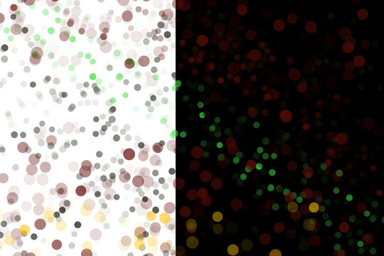 Abstract bokeh light pattern on dark background representing digital glow.