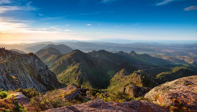 The Monchique Mountains Portugal View From Near Highest Point
