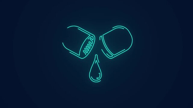 pharmaceutical capsule drug release animation