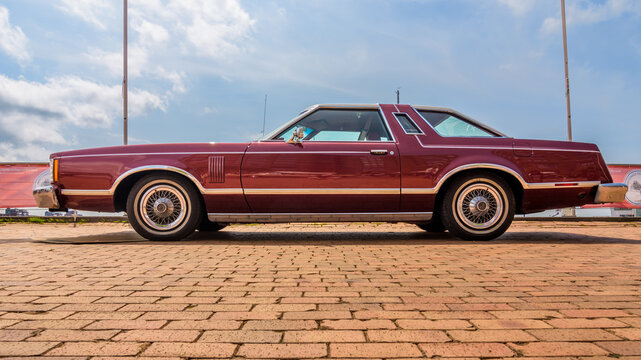 Lelystad, Netherlands - June 21, 2026: A restored  1978 Ford Thunderbird  at The National Oldtimer Day 2026 in Lelystad, The Netherlands