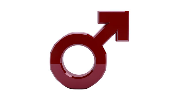 Red Mars symbol gender sign
