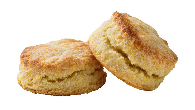Golden brown baked scones with flaky layers