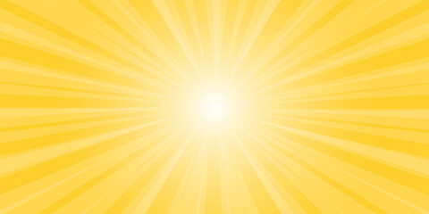 Obraz premium abstract background cartoon pop art sunburst yellow orange background vector. pattern, orange, frame,