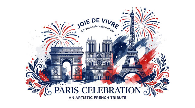 Vibrant paris landmarks celebrate french culture