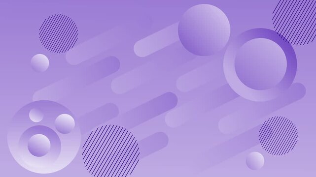 Gradient abstract minimal trendy with spheres background animation