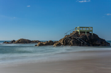 Naklejka premium Long exposure at the ocean