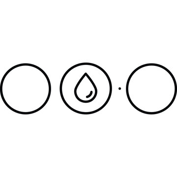Skincare Routine Step Indicator Line Icon - Beauty Process Outline Vector